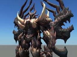 Evil Dragonkin Guardian Rig 3d preview