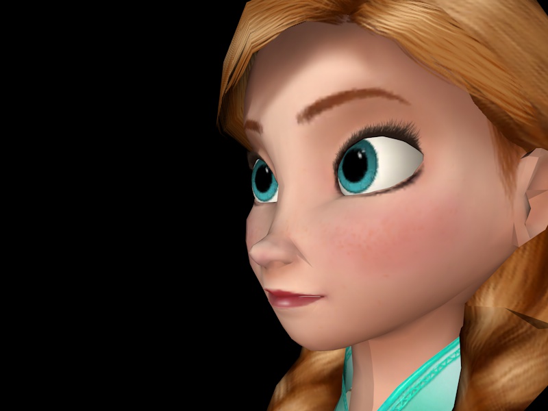Frozen Anna Summer 3d model Cinema 4D files free download - modeling