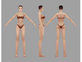 Female Body Bikini 3d preview