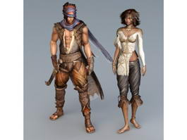 Prince of Persia Character 3d model preview