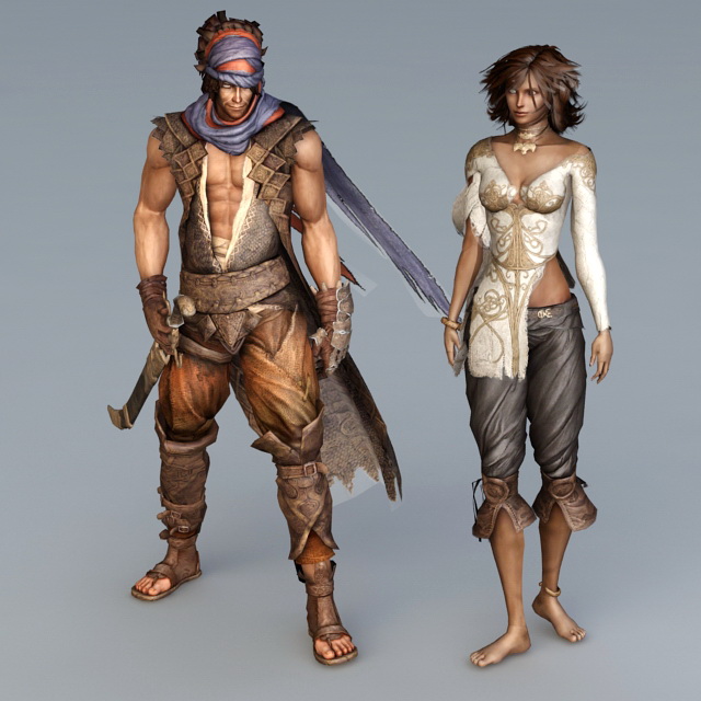 Prince of Persia Character 3d rendering