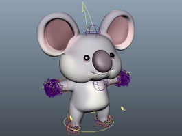 Koala Bear Cartoon 3d model preview