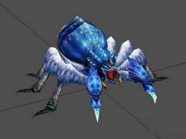 Blue Ice Spider Rig 3d model preview