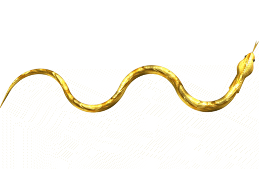 Animated Gold Snake 3d model - CadNav