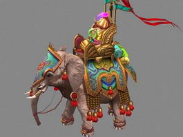 Persian Empire War Elephant 3d preview
