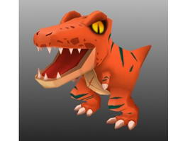 Tyrannosaurus Rex Cartoon 3d model preview