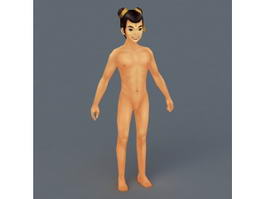 Teenage Boy Body 3d model preview