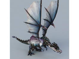 Armored Dragon 3d model preview