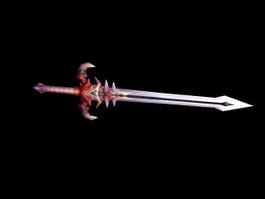 Evil Sword 3d model preview