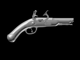 Flintlock Pistol 3d model preview
