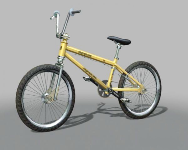 Hyper BMX Bicycle 3d rendering
