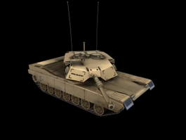 American M1 Tank 3d model preview