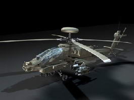 Apache Helicopter 3d preview