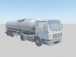 Oil Tanker Truck 3d model preview