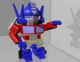 Cartoon Transformers Prime 3d preview