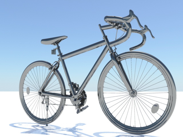 Expedition Touring Bicycle 3d rendering