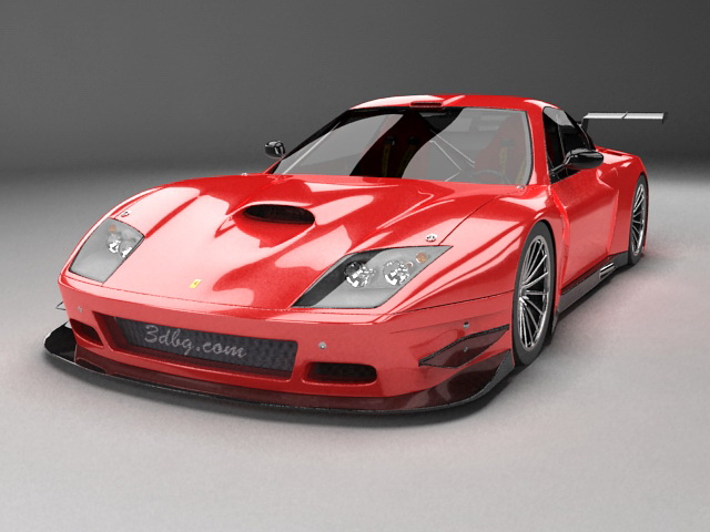 Ferrari 575M Maranello 3d model 3ds Max files free download - modeling