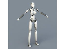 Android Female Robot 3d model preview