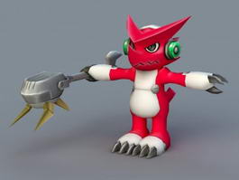 Digimon Fusion Shoutmon 3d model preview
