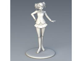 Cute Girl Figure 3d model preview