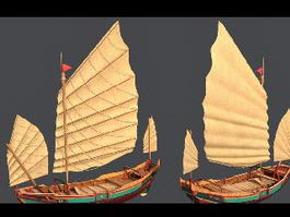 Old Sailing Ship 3d model preview