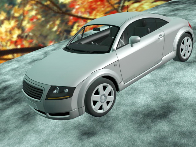 Coupe Car 3d rendering