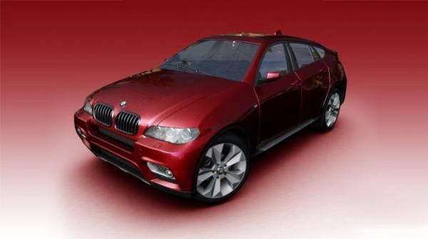 BMW Sedan Car 3d rendering