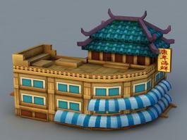 Anime Store Building 3d preview