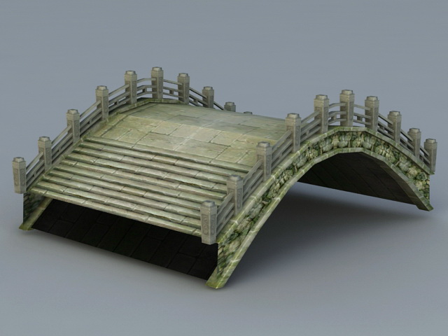 Ancient Bridge 3d rendering