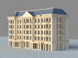 Apartment Complex 3d model preview