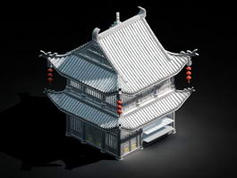 Ancient Chinese Architecture 3d model preview