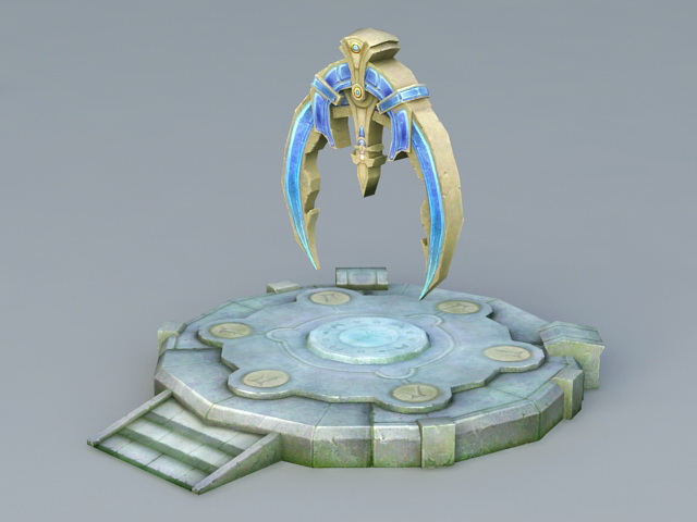 Portal Stone 3d rendering