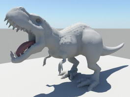 Tyrannosaurus rex Rig 3d model preview