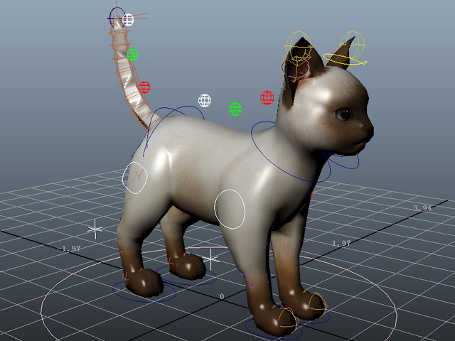 Domestic Cat Rig 3d model - CadNav