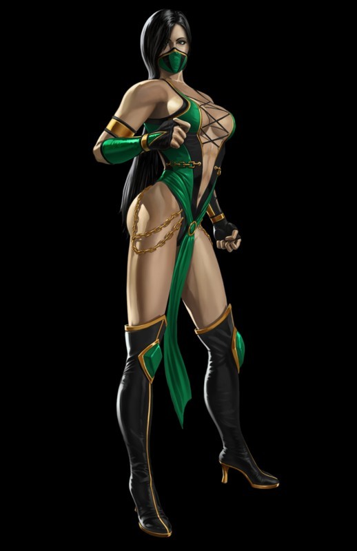 Hot Female Ninja Assassin 3d rendering