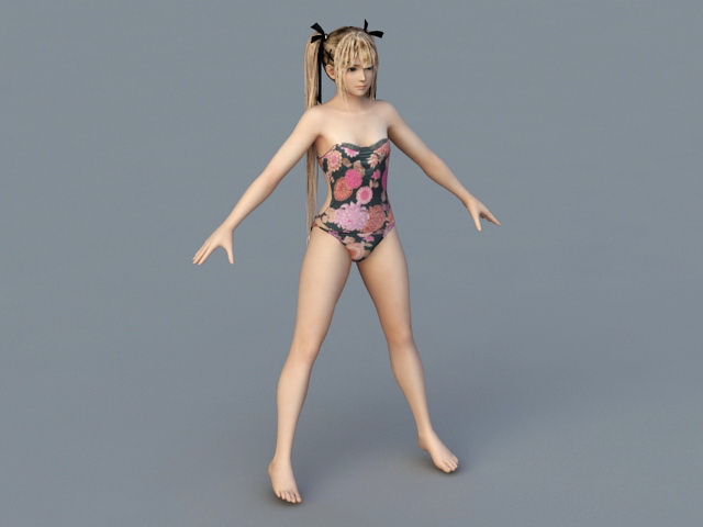 Bikini Teen Girl 3d model 3ds Max files free download - CadNav