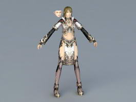Female Sorceress Art 3d model preview