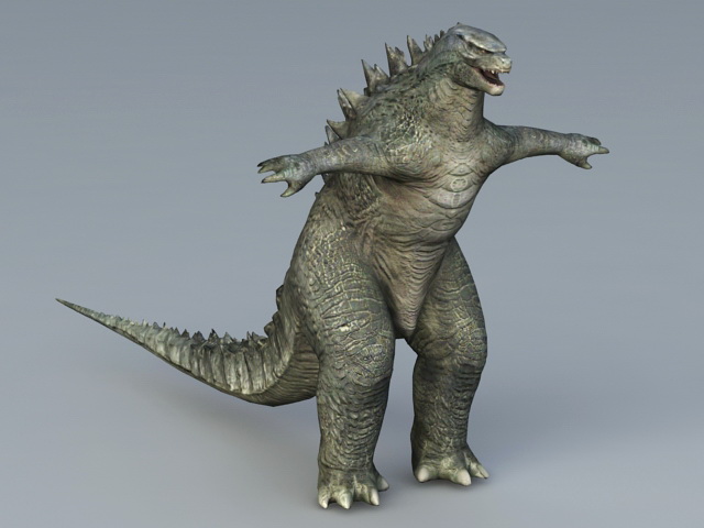 Godzilla Monster 3d model Collada,Object files free download - modeling