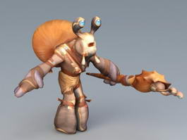 Snail Wizard 3d preview
