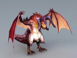 Demon Dragon 3d model preview