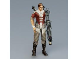 Male Cyborg Art 3d preview