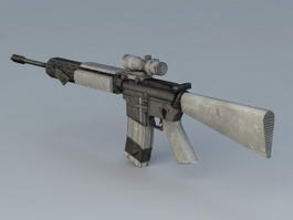 Assault Rifle 3d model preview