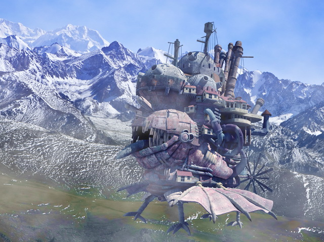 Howls Moving Castle 3d rendering