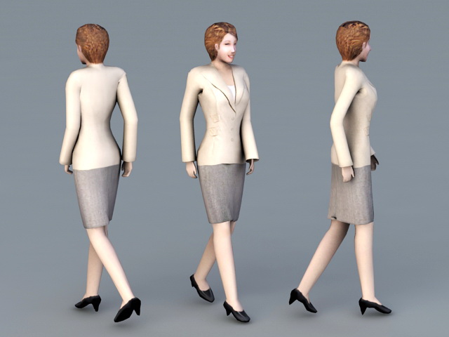 Professional Business Woman 3d rendering
