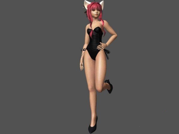 Bunny Girl 3d rendering