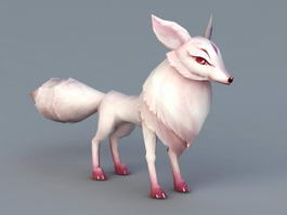 White Fox Anime 3d model preview