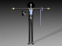 One Piece Brook 3d model preview