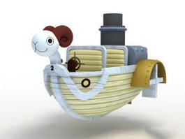 One Piece Going Merry 3d model preview