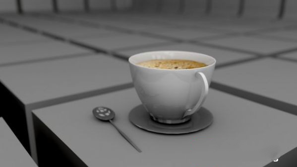 Cup of Coffee 3d rendering