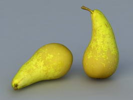 Pear Fruit 3d model preview